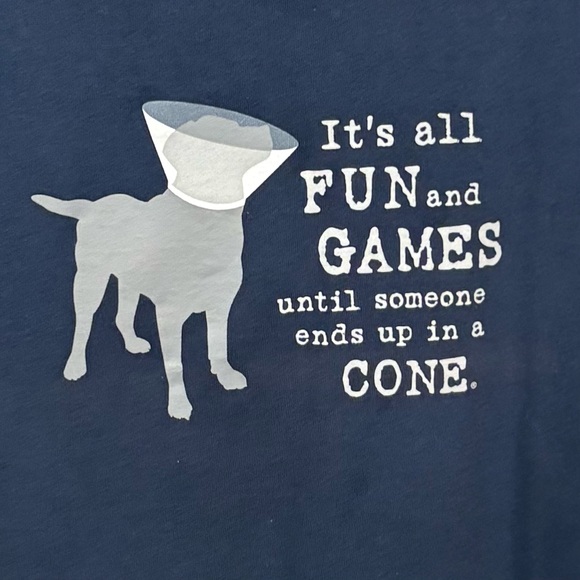 Dog Is Good Navy Graphic T-Shirt with Dog Print - Picture 3 of 8